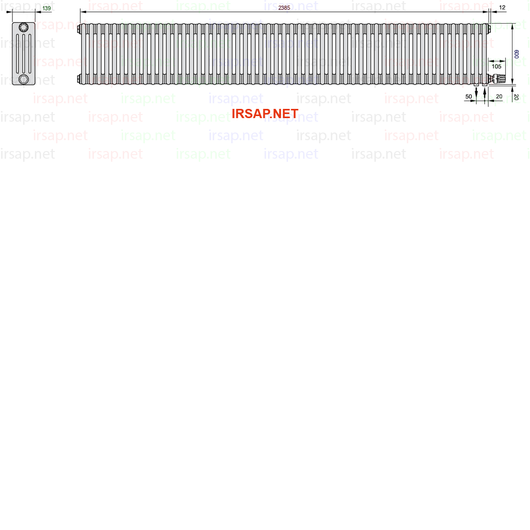 Радиатор IRSAP Tesi 40600/53 T26 CL 01
